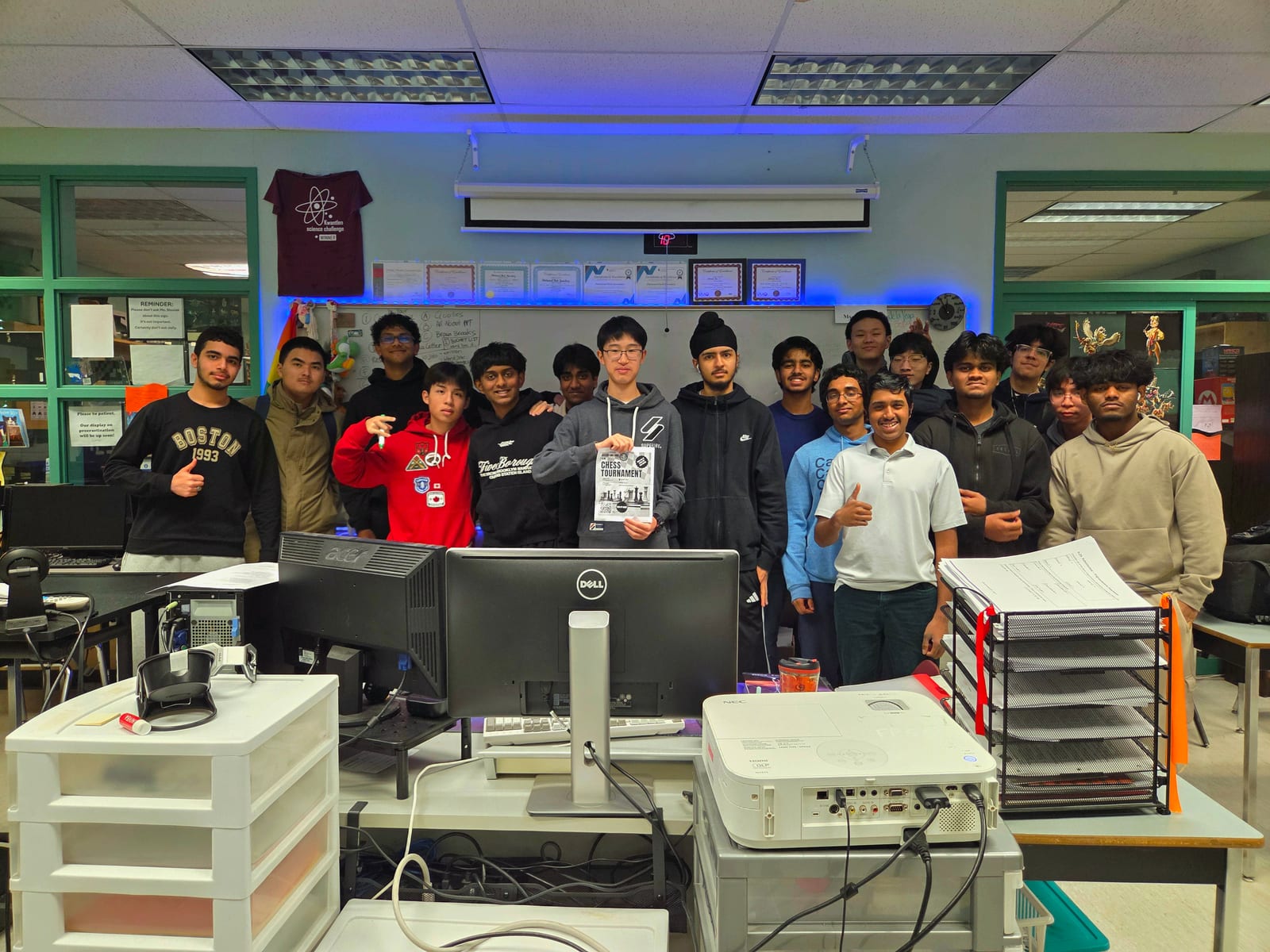 Group photo of the AI & Innovation Club, 20 active members